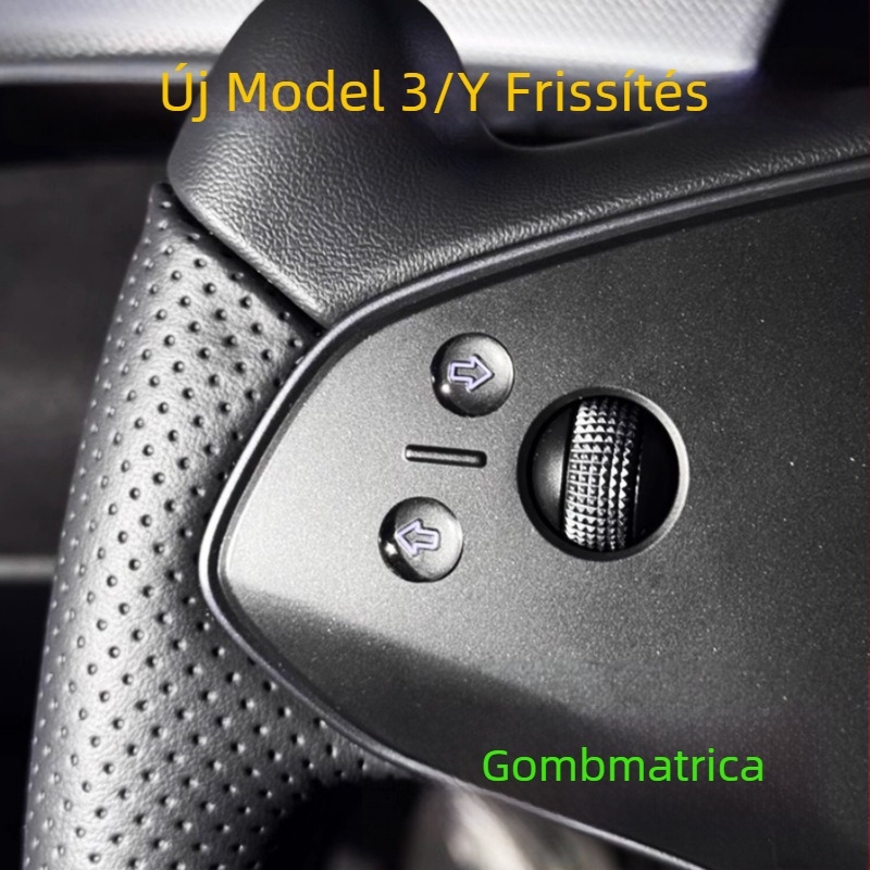 Tesla Model Y/Model 3 kormánykerék irányjelző gombjának kristályos matrica, belső dekoráció, öntapadó