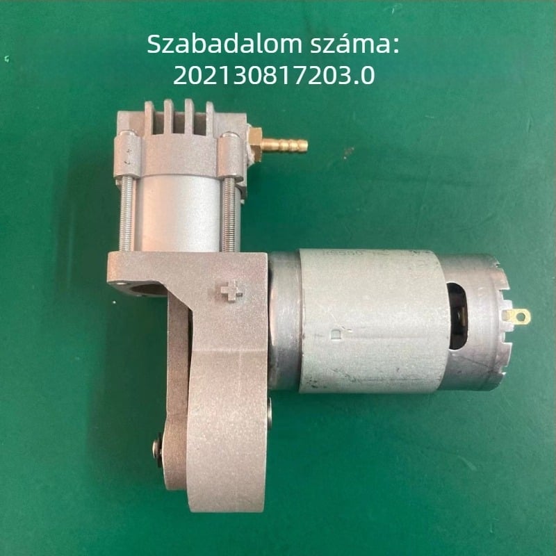 Autóipari légkompresszor alumínium ötvözetből, 12V, 100W, egyhengeres, hengerátmérő 25 mm