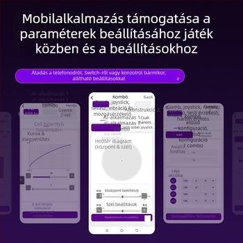 Játékvezérlő Wind Blade Plus, Bluetooth, Type-C csatlakozás, vibráció, haptikus visszajelzés, kompatibilis Android/Apple/Switch