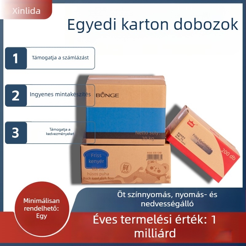 Személyre szabott Kraft papírdobozok e-kereskedelemhez, logisztikához, csomagoláshoz és költöztetéshez
