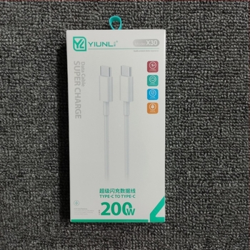 66W USB Type-C kábel C-to-C Huawei és Xiaomi készülékekhez – gyorstöltés okostelefonokra, tabletekre és laptopokra, max 200W
