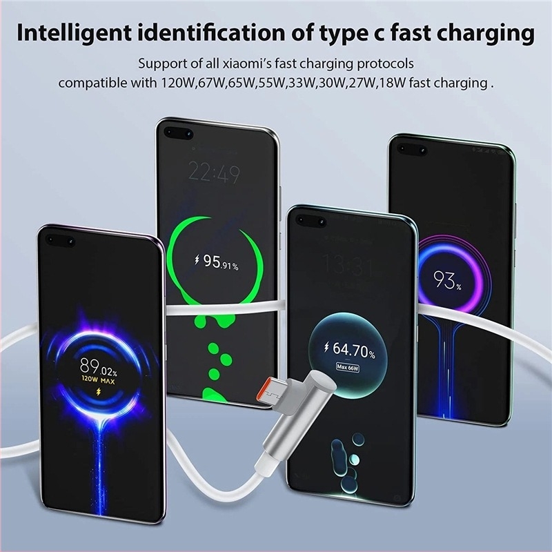 Xiaomi 17, Redmi és Black Shark tabletekhez és laptopokhoz 6A Dual-C USB Type-C adatkábel, 120W gyors töltés