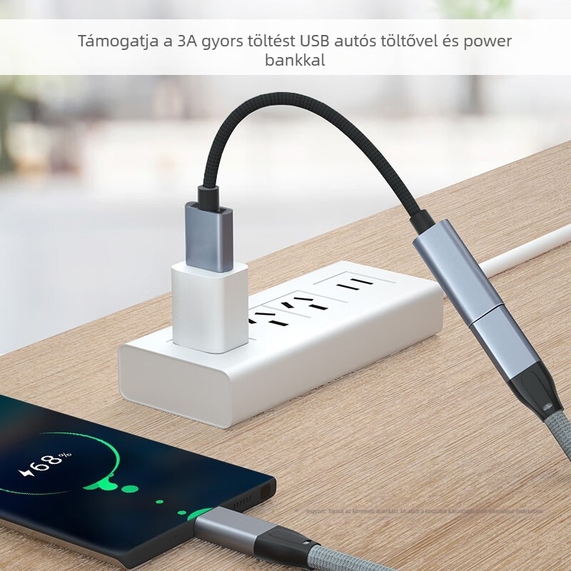 USB-C női a USB 3.1 bővítőkábel OTG; interfész 21192447953; adatátvitel akár 10Gbps; ónnal bevont réz vezető; PVC burkolat; max 3A