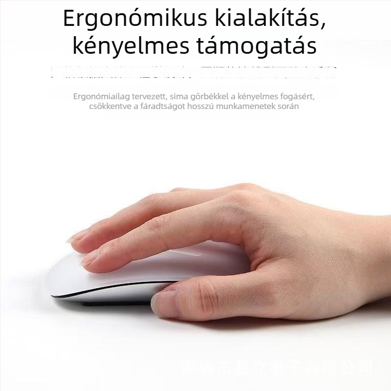 Bluetooth egér, 1600 DPI, 2 gomb, 10 m vezeték nélküli hatótáv, újratölthető, töltőkábel mellékelve