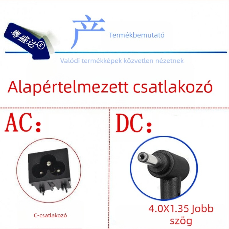 Asus U305F laptop töltő adapter, 19V 3.42A, csatlakozó 4.0×1.35mm
