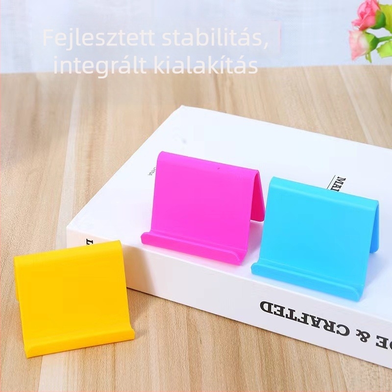 Éjjeliszekrényhez tabletás és telefonos tartó – kompakt, univerzális stílus, műanyag alapanyag, testreszabás lehetőség