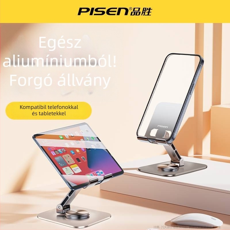 Telefonokra és tabletekre való asztali állvány – Pinsheng, alumíniumötvözet, modell Lp-zj49