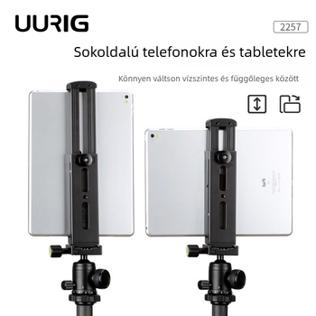 UURIG U-Pad Pro sík clip tabletához, emelő típusú alumíniumötvözet tartó iPad-sorozathoz