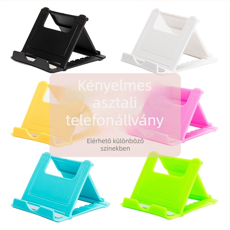 Mi Fun asztali tartó tabletához és telefonhoz, összecsukható, állítható dőlésszög, PP anyag, logó testreszabás