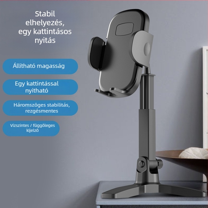 Vono Star K551 Asztali tartó mobiltelefonhoz és tabletához, kompatibil több modellhez, ideális asztali használatra, testreszabható