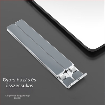 HYDUODUO Alumíniumötvözetből készült laptop-tartó, összecsukható, 200 g