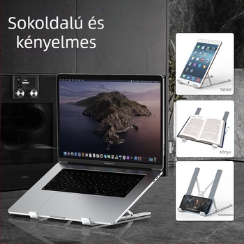 HYDUODUO Alumíniumötvözetből készült laptop-tartó, összecsukható, 200 g