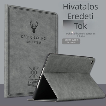 iPad védőtok 9 hüvelykes Apple táblagépekhez, szilikon, domborított kialakítás, alvó mód