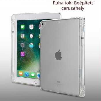 Átlátszó teljes védőtok tollhelyes iPadhez, 9,7–11 hüvelykes modellekhez, kompatibilis az iPad Air 6-tal