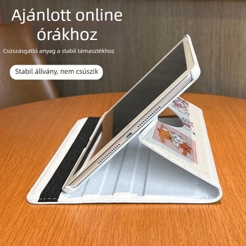 iPad mini 6 védőtok, TPU alapanyagból, forgó kivitel, tollnyílás nélküli, ütésálló