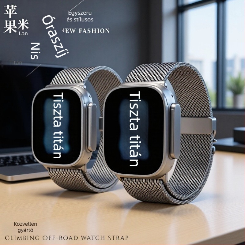 Apple Watch Ultra S11 Milánói stílusú titánötvözet szíj