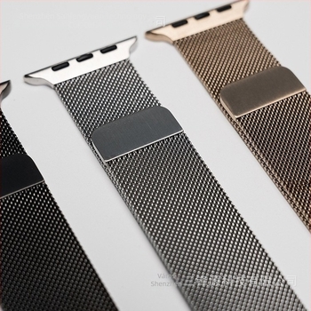 Apple Watch Milanese szíj CNC csatlakozóval, fémből készült szíj, mágneses csat, testreszabható interfész méret