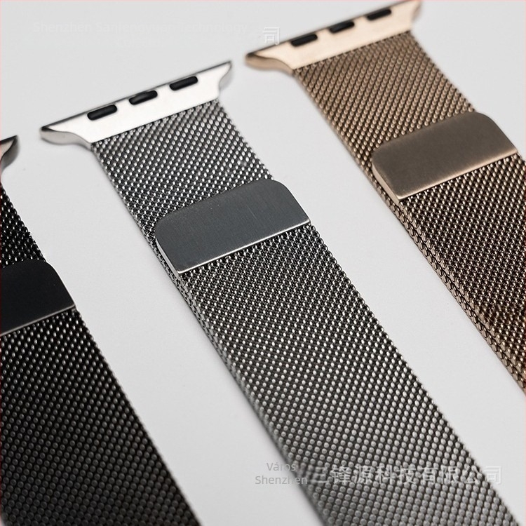 Apple Watch Milanese szíj CNC csatlakozóval, fémből készült szíj, mágneses csat, testreszabható interfész méret