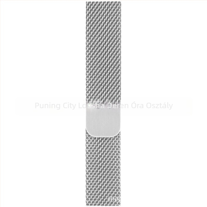 Rozsdamentes acél Milánói szíj Apple Watchhoz, mágneses csattal, kompatibil Apple Watch-kal, méretek 38–45 mm
