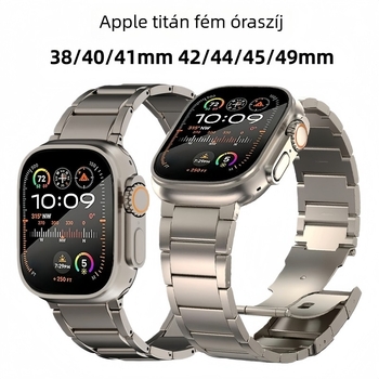 Három gyöngyös titán óraszíj Apple Watch S11 Ultra2