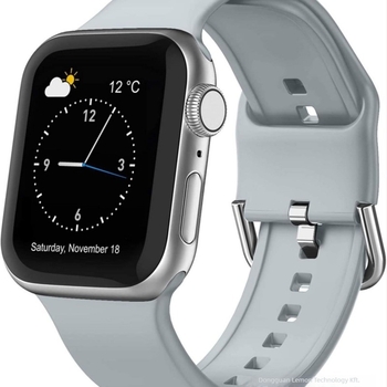 NM szilikon Apple Watch szíj — kompatibilis Apple Watchhoz, divatos stílus, csat