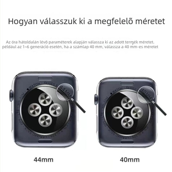 NM szilikon Apple Watch szíj — kompatibilis Apple Watchhoz, divatos stílus, csat