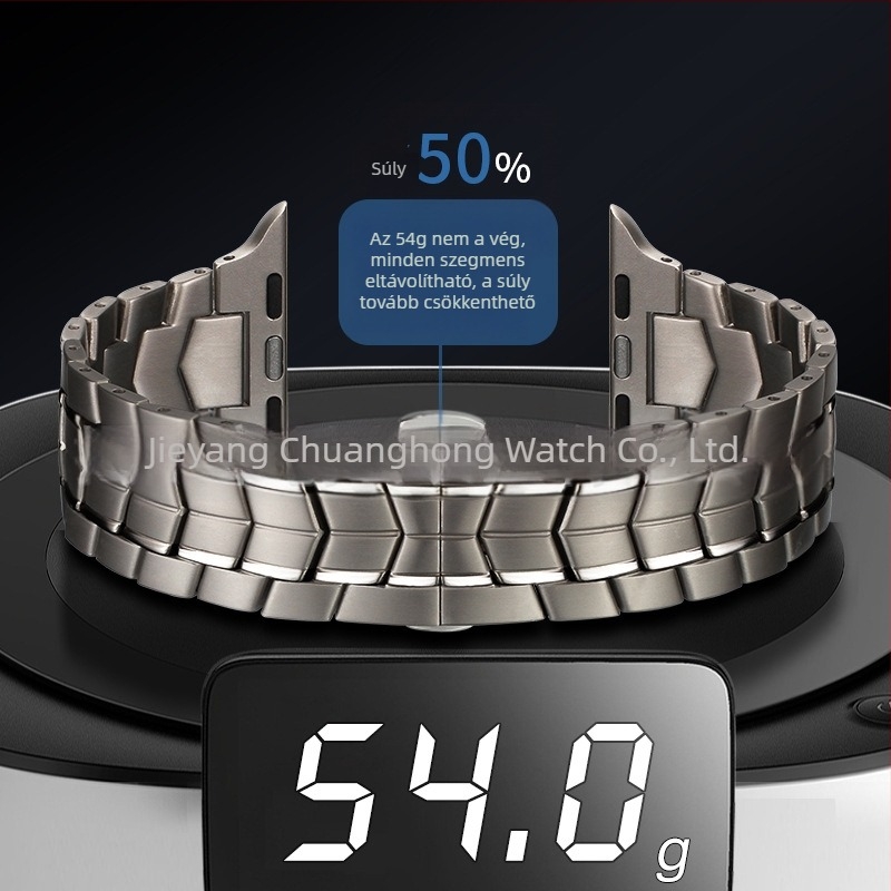 Apple Watch szíj – egy darabból álló titán és 304 rozsdamentes acél