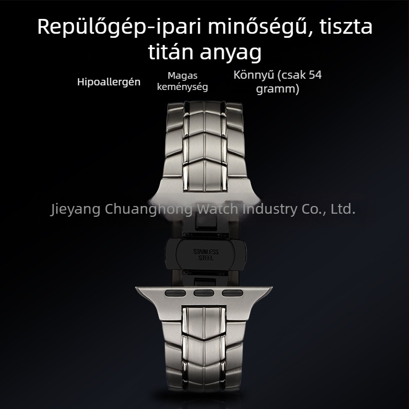 Apple Watch szíj – egy darabból álló titán és 304 rozsdamentes acél