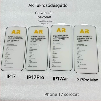 Edzett üveg kijelzővédő AR anti-reflexiós bevonattal iPhone 17 Pro Max