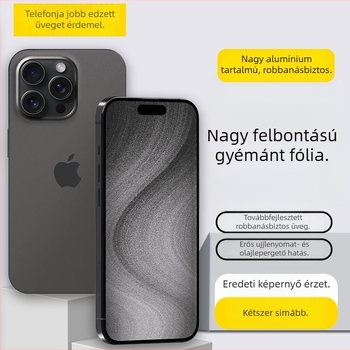 Cosin edzett üveg képernyővédő iPhone 14 Plus és iPhone 13 Pro Max számára — teljes képernyőfedés, ütésállóság, anti-reflexiós, anti-ujjlenyomat, HD