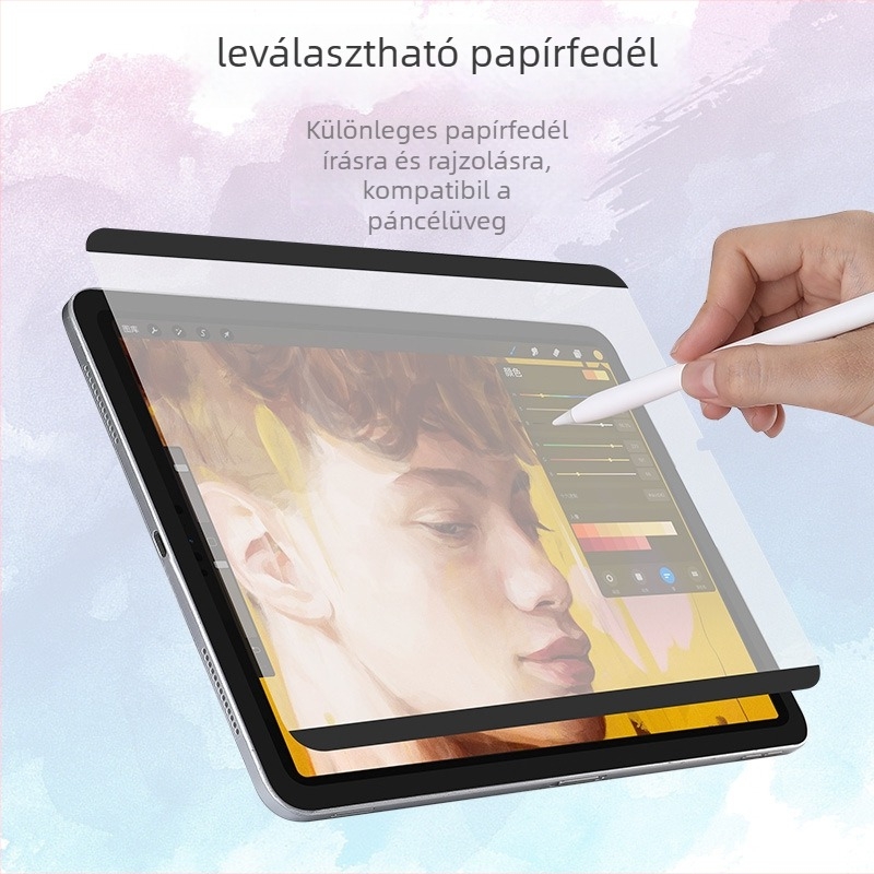 Kimcrown iPad mágneses papírszerű képernyővédő, matt PET elülső film