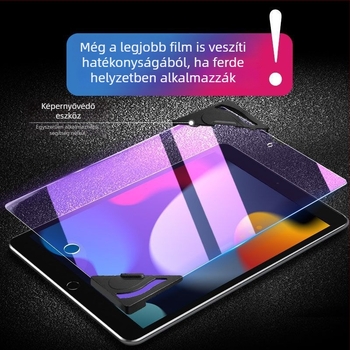 iPad edzett üveg kijelzővédő 9–5 generációhoz, HD tisztaság, ujjlenyomat-mentes, kékfény elleni védelem