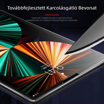 Edzett üveg képernyővédő iPad 9, iPad Air 5, iPad Pro 11, iPad Pro 12.9 és iPad Mini 6 – teljes lefedettség, lenyomatmentes, HD