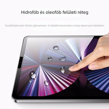Hőkezelt üveg kijelzővédő iPad 10. generációhoz, Air 5, Pro 11, Air 4, Mini 6 és Pro 12.9 – HD, robbanásbiztos, ujjlenyomat-mentes előlapú fólia