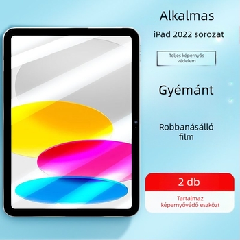 Ütésálló üvegből készült kijelzővédő iPadhez, HD tisztaság, anti-kékfény, kompatibilis az iPaddal