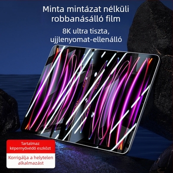 Ütésálló üvegből készült kijelzővédő iPadhez, HD tisztaság, anti-kékfény, kompatibilis az iPaddal