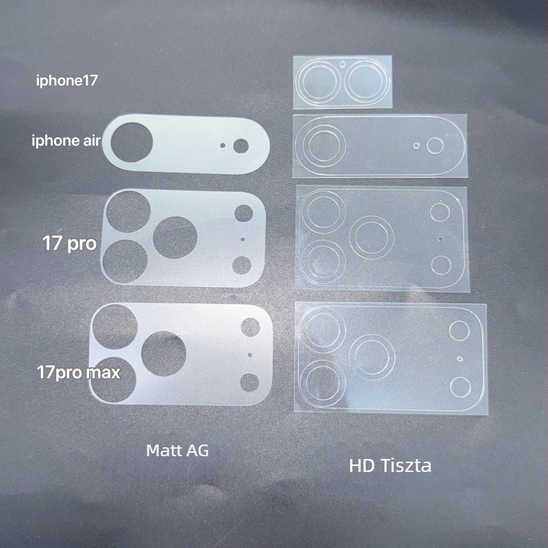 Kamera lencséjének védőfilje matt felülettel, iPhone 17 Pro Max
