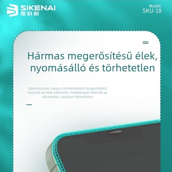 Sikona Anti-Peep Edzett Üveg Kijelzővédő iPhone 15-höz, 15 Pro-hoz és 15 Pro Max-hoz – HD, Karcolásmentes
