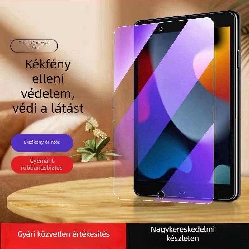 VIP edzett üveg kijelzővédő iPad 10,2 hüvelykhez - kompatibil az iPad 2021, iPad Air 5 (2022) és iPad mini 5/6 készülékekkel - teljes lefedettség