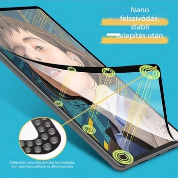 Elülső membrános képernyővédő, folyékony nano anyag, matt felület, HD, ujjlenyomat-mentes, Apple iPad-hez
