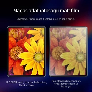 Edzett üveg előlapi képernyővédő az iPad Air 2025-höz, matt felület, HD élesség, anti-ujjlenyomat