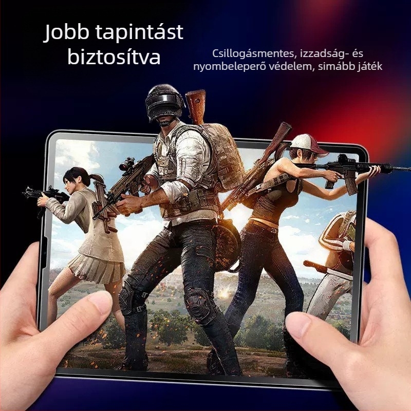 Edzett üveg előlapi képernyővédő az iPad Air 2025-höz, matt felület, HD élesség, anti-ujjlenyomat