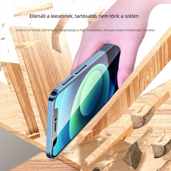 iPhone 12/12 Pro edzett üveg kijelzővédő — teljes képernyőfedés, előoldali fólia, HD átláthatóság, esésálló