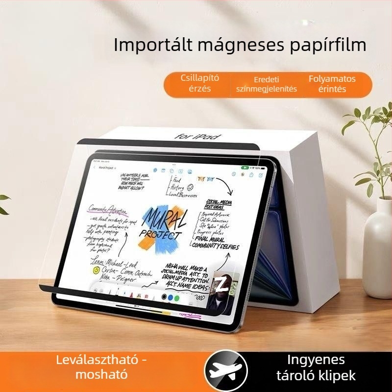 Kivehető Pro védőfilm iPad Air 6/5 és iPad 10/9-hez, matt PET hátsó film