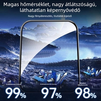 Apple Watch S10/S9/S8-hoz edzett üveg kijelzővédő – teljes képernyős védelem