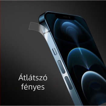 iPhone 17 Pro / 16 Pro Max keretfilm — átlátszó, láthatatlan keret, HD matt oldalsó védő