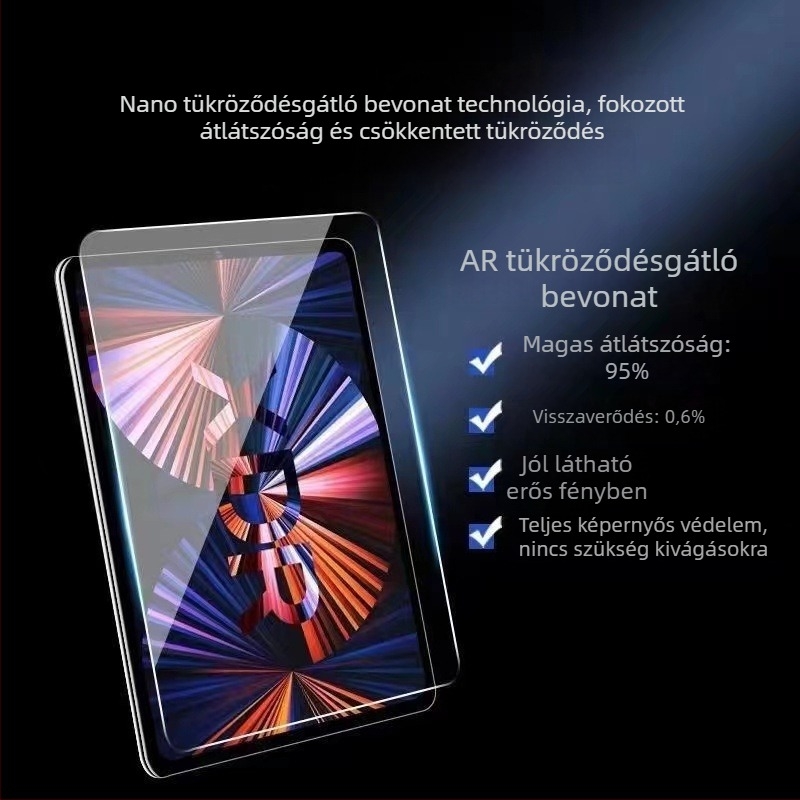 iPad AR kijelzővédő iPad Pro 11 és iPad Air 4/5 – tükröződésmentes, ujjlenyomat-mentes