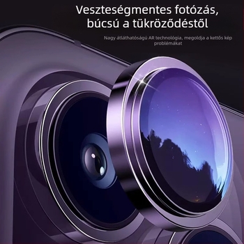 Corning üveg kameraobjektív védőfólia iPhone 15 és iPhone 16 Pro Max modellekhez