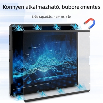 iPad Pro 11 elülső PET film mágneses rögzítéssel, papírérzetű matt felület, ujjlenyomat-mentes