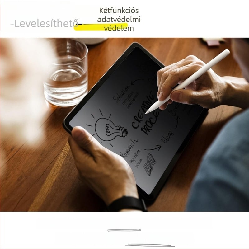 Papír-szerű képernyővédő nano adszorpció Gen 4, matt, anti-ujjlenyomat, anti-peeping, anti-kék fény (PET-film; kompatibilis iPad Pro 11, iPad Air 10.9 és Huawei)
